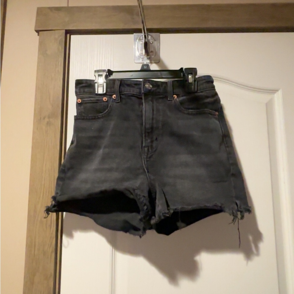 Black Denim Women's Shorts